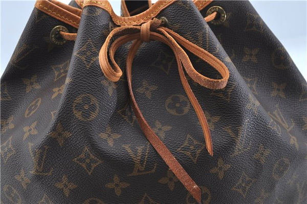 Authentic Louis Vuitton Monogram Noe Shoulder Drawstring Bag M42224 LV J5997