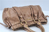 Authentic MIU MIU Leather 2Way Shoulder Hand Bag Purse Brown J6011