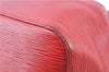 Authentic Louis Vuitton Epi Petit Noe Shoulder Drawstring Bag M44107 Red J6014