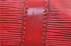 Authentic Louis Vuitton Epi Petit Noe Shoulder Drawstring Bag M44107 Red J6014