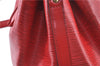 Authentic Louis Vuitton Epi Petit Noe Shoulder Drawstring Bag M44107 Red J6014