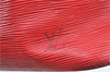 Authentic Louis Vuitton Epi Petit Noe Shoulder Drawstring Bag M44107 Red J6014