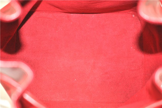 Authentic Louis Vuitton Epi Petit Noe Shoulder Drawstring Bag M44107 Red J6014