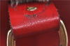 Authentic Louis Vuitton Epi Petit Noe Shoulder Drawstring Bag M44107 Red J6014