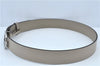 Authentic GUCCI Interlocking G Belt Leather 368186 Size 90cm 35.4" Beige J6021