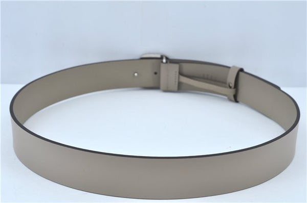 Authentic GUCCI Interlocking G Belt Leather 368186 Size 90cm 35.4" Beige J6021