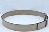 Authentic GUCCI Interlocking G Belt Leather 368186 Size 90cm 35.4" Beige J6021