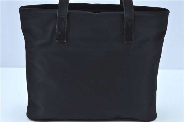 Authentic FENDI Shoulder Tote Bag Purse Nylon Leather Black J6027