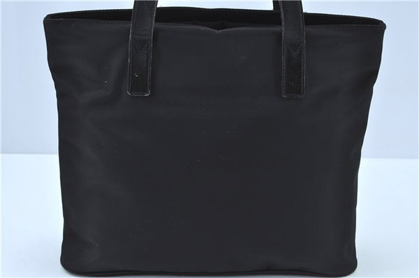 Authentic FENDI Shoulder Tote Bag Purse Nylon Leather Black J6027
