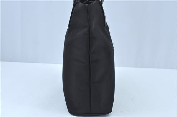 Authentic FENDI Shoulder Tote Bag Purse Nylon Leather Black J6027