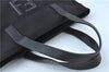 Authentic FENDI Shoulder Tote Bag Purse Nylon Leather Black J6027