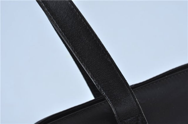 Authentic FENDI Shoulder Tote Bag Purse Nylon Leather Black J6027