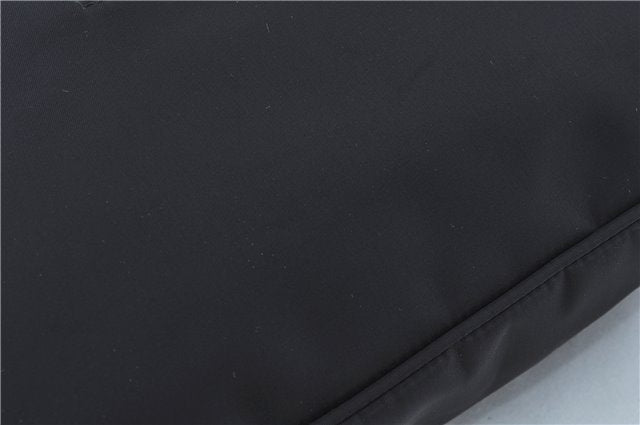 Authentic FENDI Shoulder Tote Bag Purse Nylon Leather Black J6027