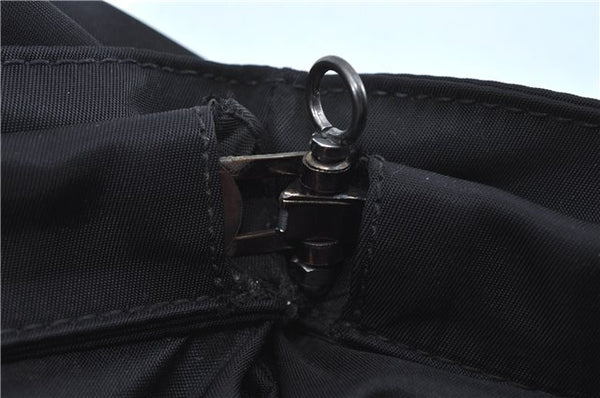 Authentic FENDI Shoulder Tote Bag Purse Nylon Leather Black J6027