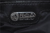 Authentic FENDI Shoulder Tote Bag Purse Nylon Leather Black J6027