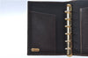 Authentic FENDI Zucca Notebook Cover Canvas Leather Brown Black J6031