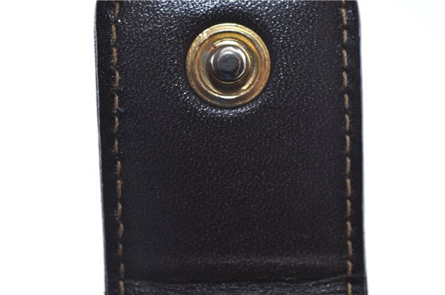 Authentic FENDI Zucca Notebook Cover Canvas Leather Brown Black J6031