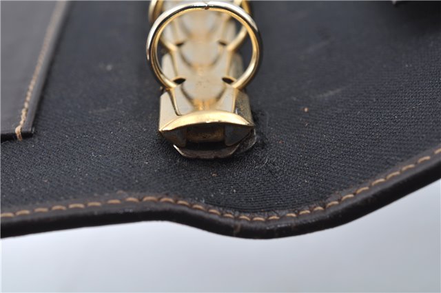 Authentic FENDI Zucca Notebook Cover Canvas Leather Brown Black J6031