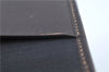 Authentic FENDI Zucca Notebook Cover Canvas Leather Brown Black J6031