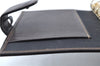 Authentic FENDI Zucca Notebook Cover Canvas Leather Brown Black J6031