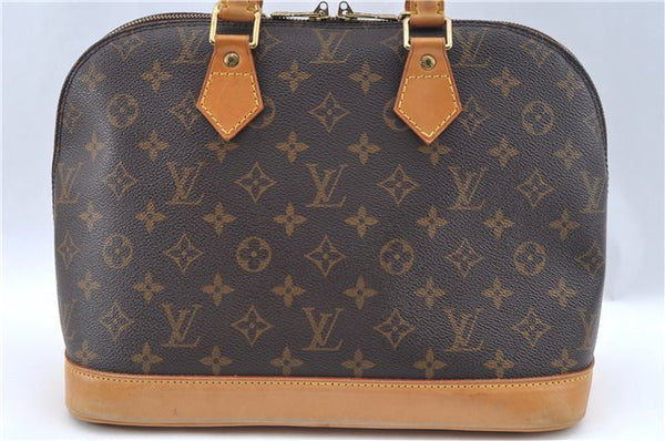 Authentic Louis Vuitton Monogram Alma Hand Bag Purse M51130 LV J6041