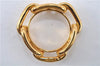 Authentic HERMES Scarf Ring Circle Design Gold Tone J6063