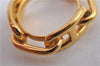 Authentic HERMES Scarf Ring Circle Design Gold Tone J6063