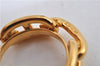 Authentic HERMES Scarf Ring Circle Design Gold Tone J6063