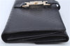 Authentic GUCCI Micro GG Jackie Leather Long Wallet Purse Black J6064