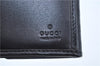 Authentic GUCCI Micro GG Jackie Leather Long Wallet Purse Black J6064