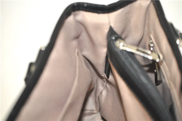 Authentic BURBERRY Vintage Nova Check Hand Bag Purse PVC Leather Beige J6067