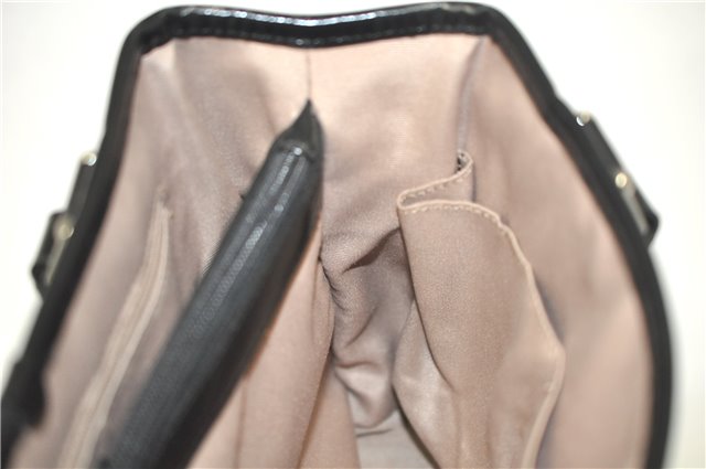 Authentic BURBERRY Vintage Nova Check Hand Bag Purse PVC Leather Beige J6067
