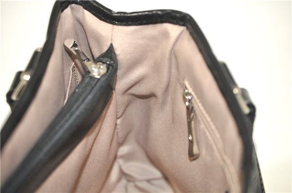 Authentic BURBERRY Vintage Nova Check Hand Bag Purse PVC Leather Beige J6067
