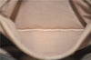 Authentic BURBERRY Vintage Nova Check Hand Bag Purse PVC Leather Beige J6067