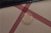 Authentic BURBERRY Vintage Nova Check Hand Bag Purse PVC Leather Beige J6067