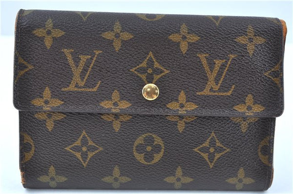 Authentic Louis Vuitton Monogram Porte Tresor International M61215 Wallet J6113