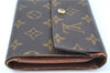 Authentic Louis Vuitton Monogram Porte Tresor International M61215 Wallet J6113