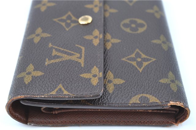 Authentic Louis Vuitton Monogram Porte Tresor International M61215 Wallet J6113