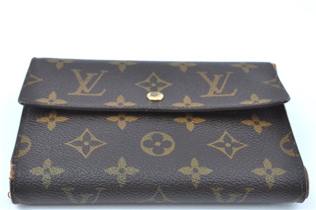 Authentic Louis Vuitton Monogram Porte Tresor International M61215 Wallet J6113