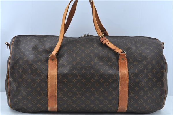 Authentic Louis Vuitton Monogram Sac Polochon 2Way Boston Bag M41222 LV J6114