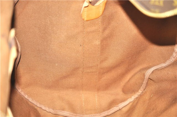 Authentic Louis Vuitton Monogram Sac Polochon 2Way Boston Bag M41222 LV J6114