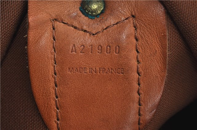 Authentic Louis Vuitton Monogram Sac Polochon 2Way Boston Bag M41222 LV J6114