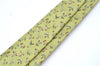 Authentic HERMES Tie Necktie Animal Pattern Silk Light Green Box J6115