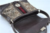 Auth GUCCI Sherry Line Shoulder Bag Horsebit Canvas Leather 145999 Brown J6143