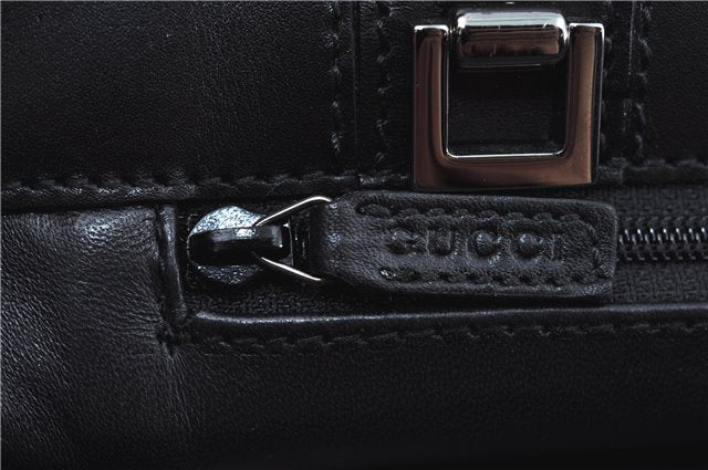Authentic GUCCI 2Way Shoulder Hand Bag Leather 0021028 Black J6149
