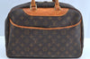 Authentic Louis Vuitton Monogram Deauville Hand Bag M47270 LV J6159