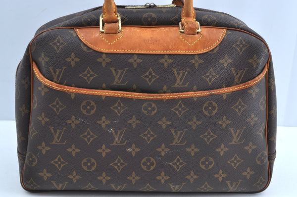 Authentic Louis Vuitton Monogram Deauville Hand Bag M47270 LV J6159