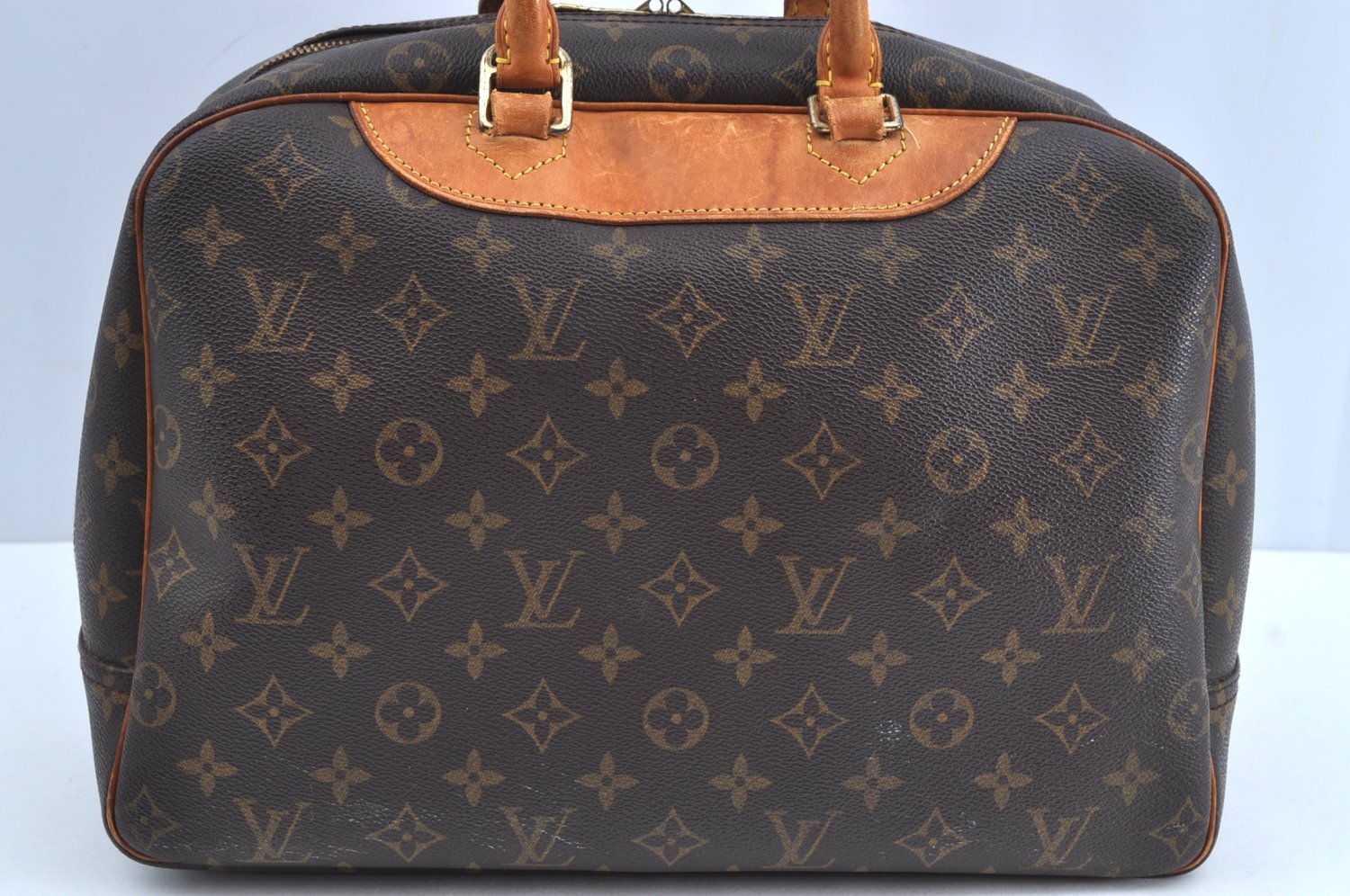 Authentic Louis Vuitton Monogram Deauville Hand Bag M47270 LV J6159
