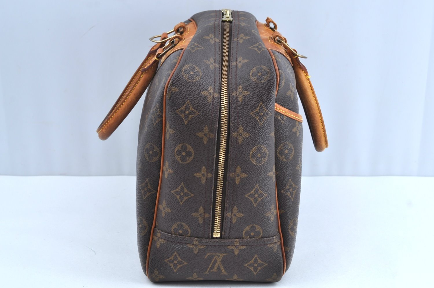 Authentic Louis Vuitton Monogram Deauville Hand Bag M47270 LV J6159