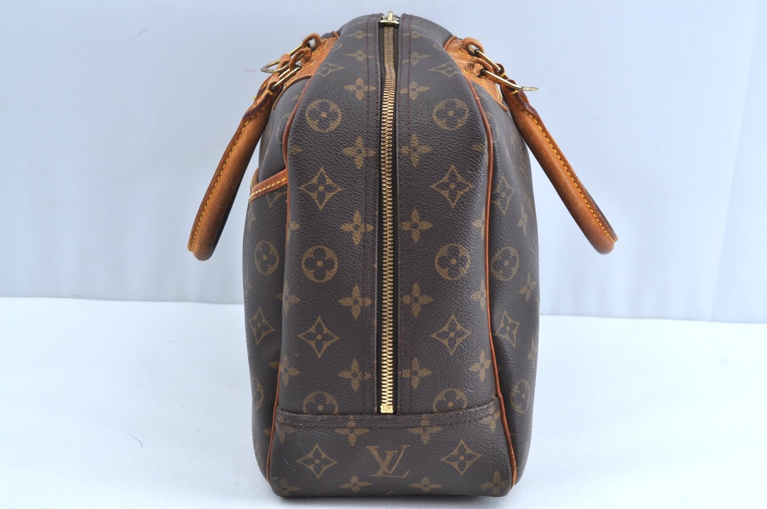 Authentic Louis Vuitton Monogram Deauville Hand Bag M47270 LV J6159